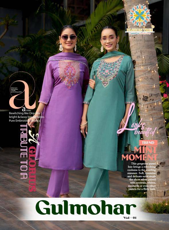 Passion tree gulmohar vol-1 Kurti dress material wholesale